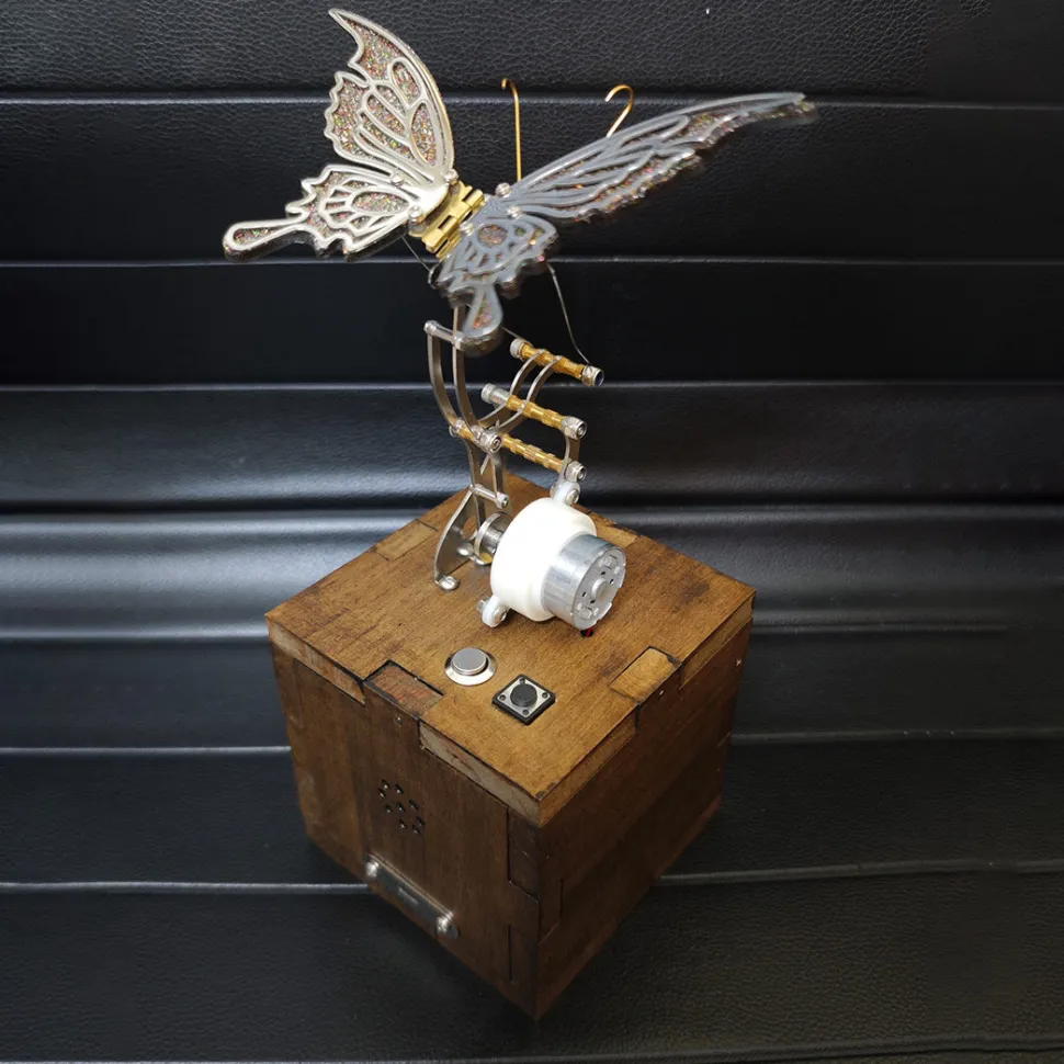 Mechanic BF‑01 Bionic Butterfly Dynamic Art Music Box – 3D Metal Movement DIY Assembly Model