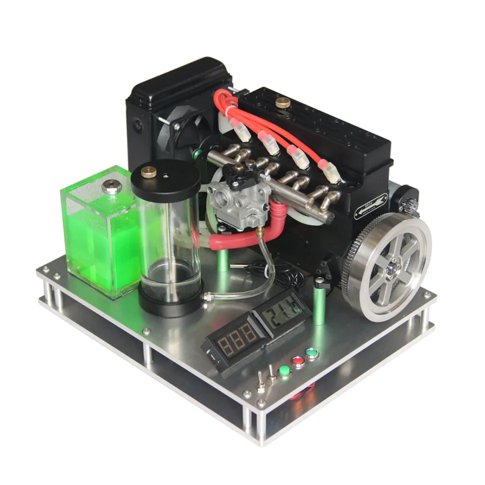 Metal Base with Water Cooling Parts for 32cc Inline Four Cylinder Water Cooled Gasoline Engine