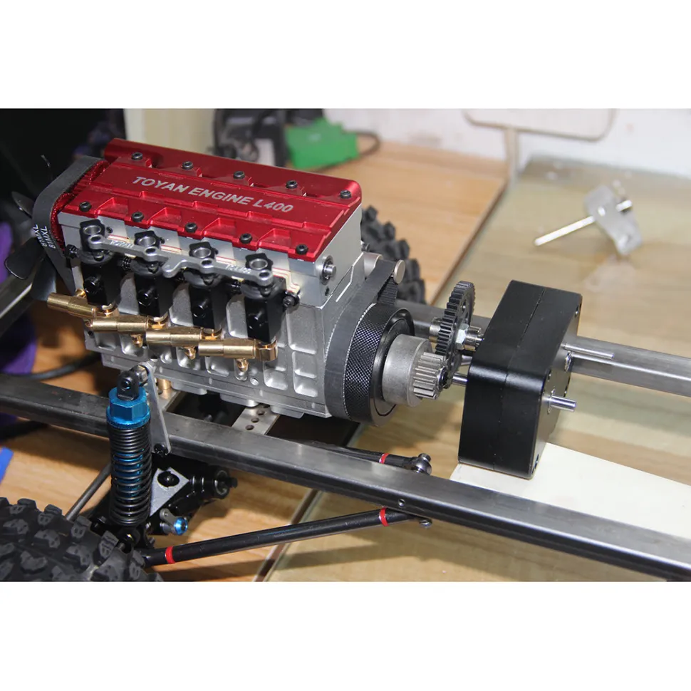Metal Gearbox with Reverse Neutral Forward Gear for TOYAN Engine Modified Gasoline Powered Model Car
