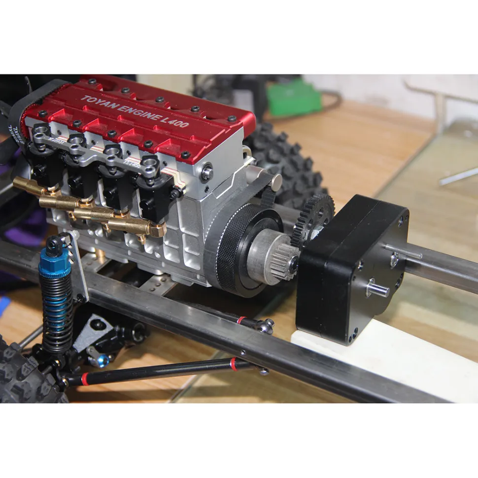 Metal Gearbox with Reverse Neutral Forward Gear for TOYAN Engine Modified Gasoline Powered Model Car