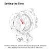 Metal Robot Mechanical Clock Desktop Art Display
