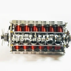 Metal V12 Brushless Electromagnetic Engine Model Technology Toys for 1/10RC RC Cars Ships