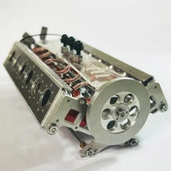 Metal V12 Brushless Electromagnetic Engine Model Technology Toys for 1/10RC RC Cars Ships
