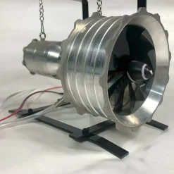 Miniature Turbofan Engine Model Precision-Crafted Removable and Maintainable Jet Engine with Liquid Gas Combustion