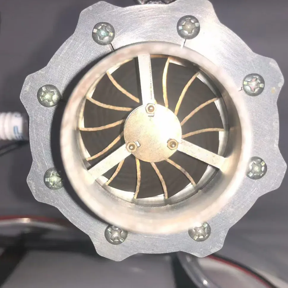 Miniature Turbofan Engine Model Precision-Crafted Removable and Maintainable Jet Engine with Liquid Gas Combustion
