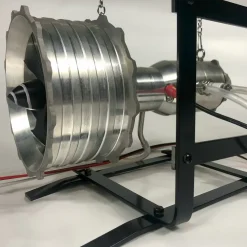 Miniature Turbofan Engine Model Precision-Crafted Removable and Maintainable Jet Engine with Liquid Gas Combustion