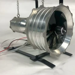 Miniature Turbofan Engine Model Precision-Crafted Removable and Maintainable Jet Engine with Liquid Gas Combustion