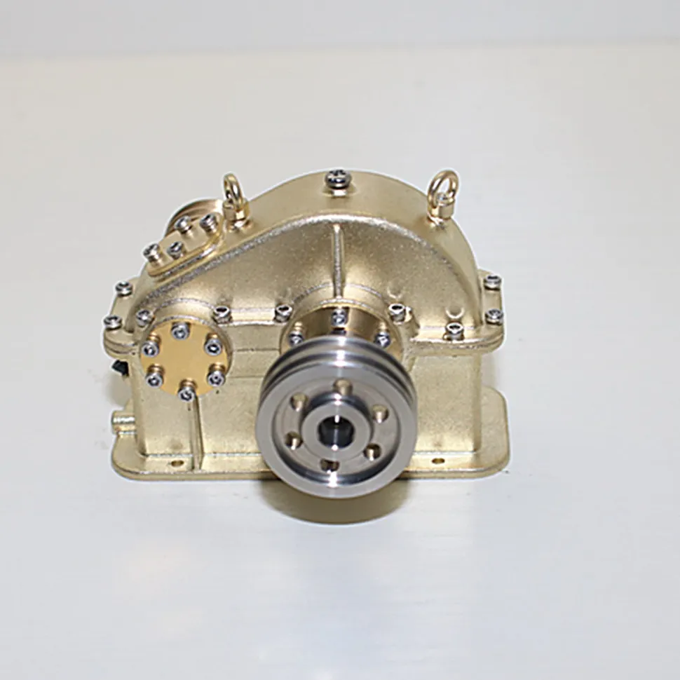 Mini Brass Gear Reducer for Steam Engine Internal Combustion Engine Model