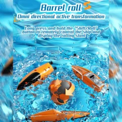1/43 Mini 2.4G Dual Motor RC Speed Boat Dual Speed Modes Model
