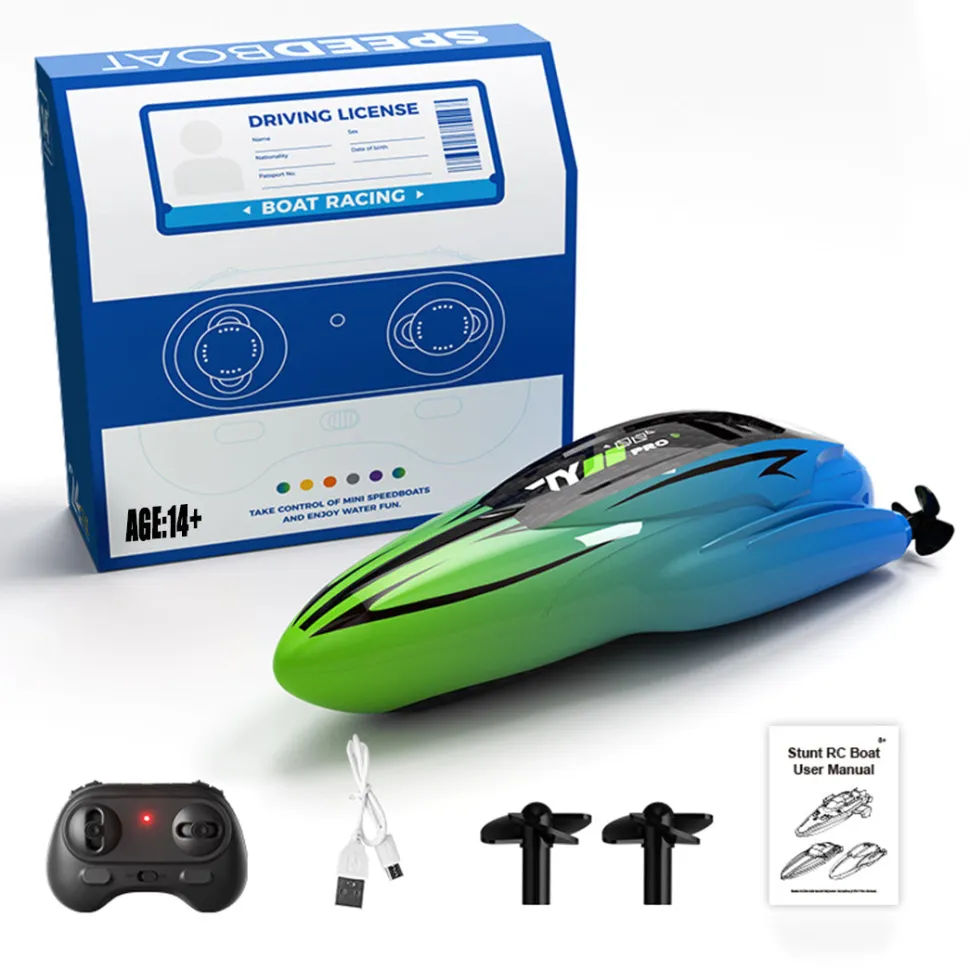 1/43 Mini 2.4G Dual Motor RC Speed Boat Dual Speed Modes Model