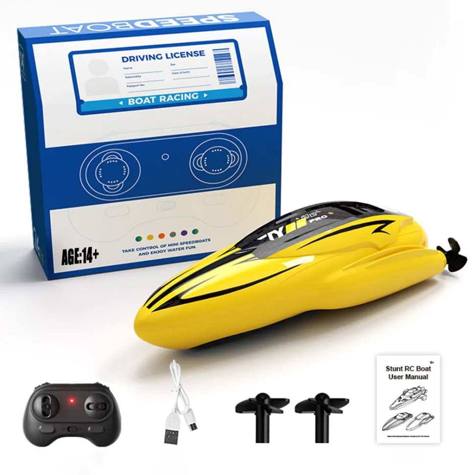 1/43 Mini 2.4G Dual Motor RC Speed Boat Dual Speed Modes Model