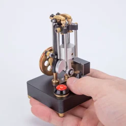 Mini Metal Mechanical 4-stroke Internal Combustion Engine Model Toy for Educational Experimental Science Demonstration
