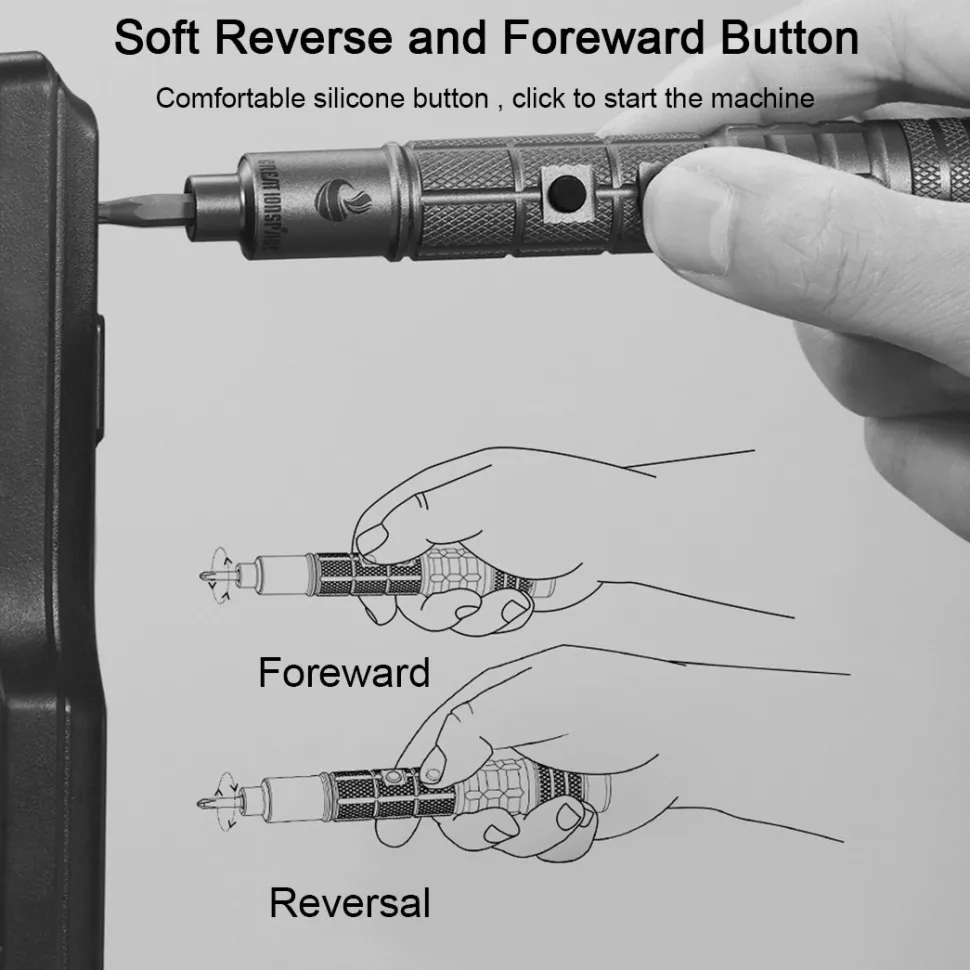 Mini Precision Electric Screwdriver Head Maintenance Tools DIY Tools Set for Models & Electronics