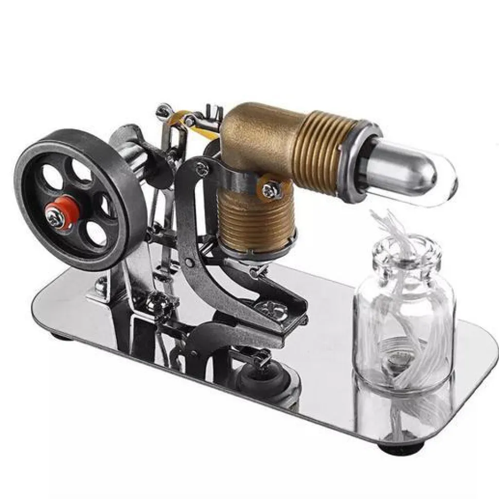 Mini Stirling Engine Motor Model - High Performance Pocket-Sized Engine - Enginediy