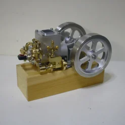 M92 Metal Horizontal Hit and Miss Water-cooled Gasoline Engine Internal Combustion Engine Model with Flywheel Speed Limiter