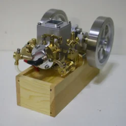 M92 Metal Horizontal Hit and Miss Water-cooled Gasoline Engine Internal Combustion Engine Model with Flywheel Speed Limiter