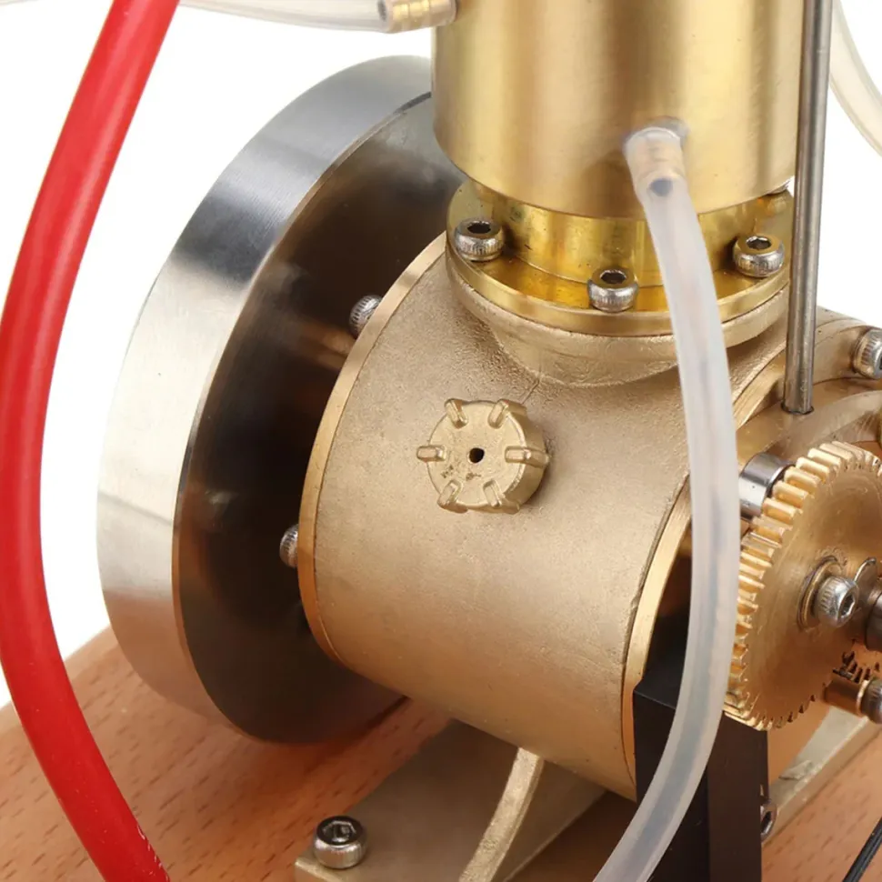 M18 Premium Stirling Engine Model – Water-Cooled Miniature Gasoline Motor with Gear Pump & Water Tank