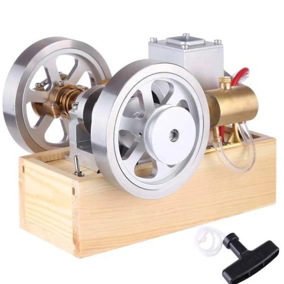 M90 Upgrade Hit & Miss Gas Engine Full Metal IC Engine With Base Collection Gift