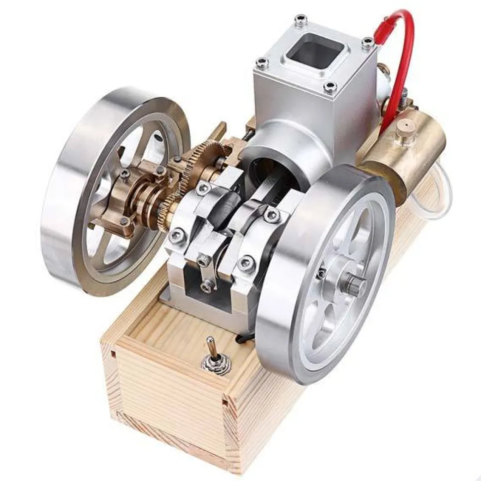 M90 Upgrade Hit & Miss Gas Engine Full Metal IC Engine With Base Collection Gift