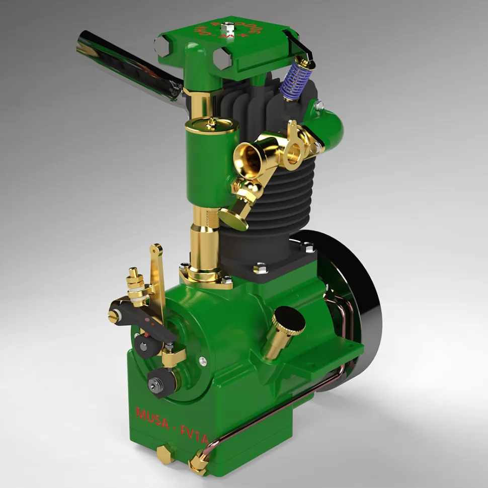 MUSA Engine FV1A KW-OHV 7cc Vertical Single Cylinder 4 Stroke Air Cooled Gasoline Engine IC Engine