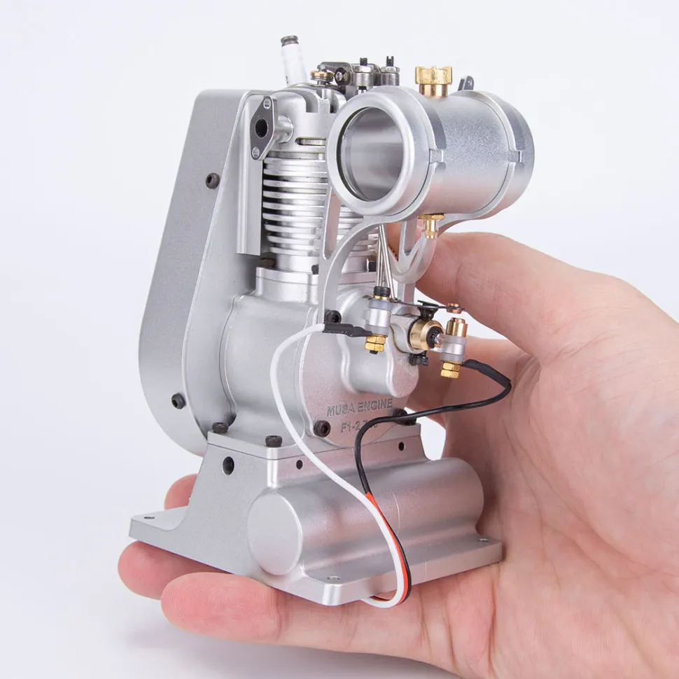MUSA F1-2.7cc Mini OHV Vertical Single-Cylinder Four-Stroke Air Cooled Gasoline Engine Internal Combustion Engine Model Crafts