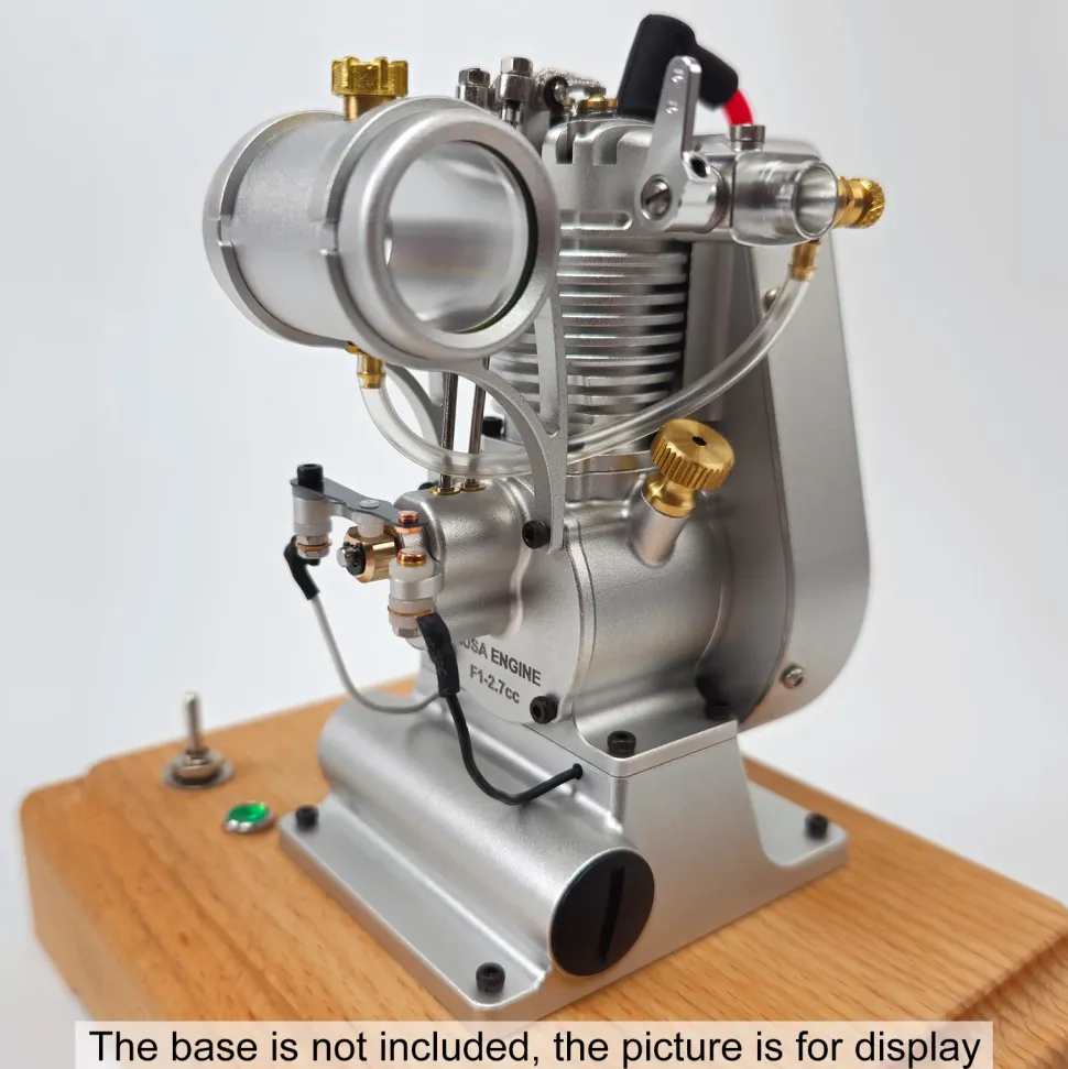 MUSA F1-2.7cc Mini OHV Vertical Single-Cylinder Four-Stroke Air Cooled Gasoline Engine Internal Combustion Engine Model Crafts