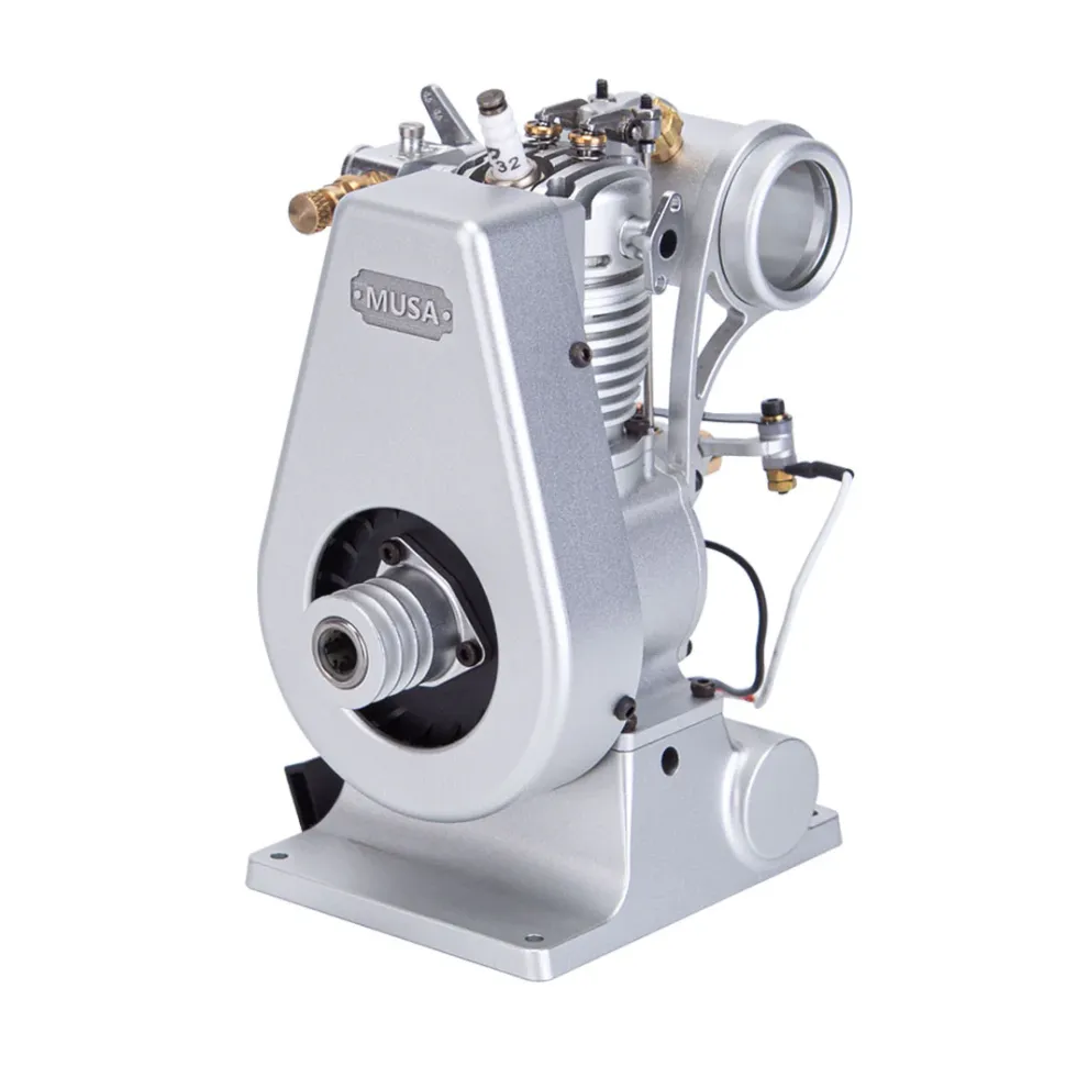 MUSA F1-2.7cc Mini OHV Vertical Single-Cylinder Four-Stroke Air Cooled Gasoline Engine Internal Combustion Engine Model Crafts