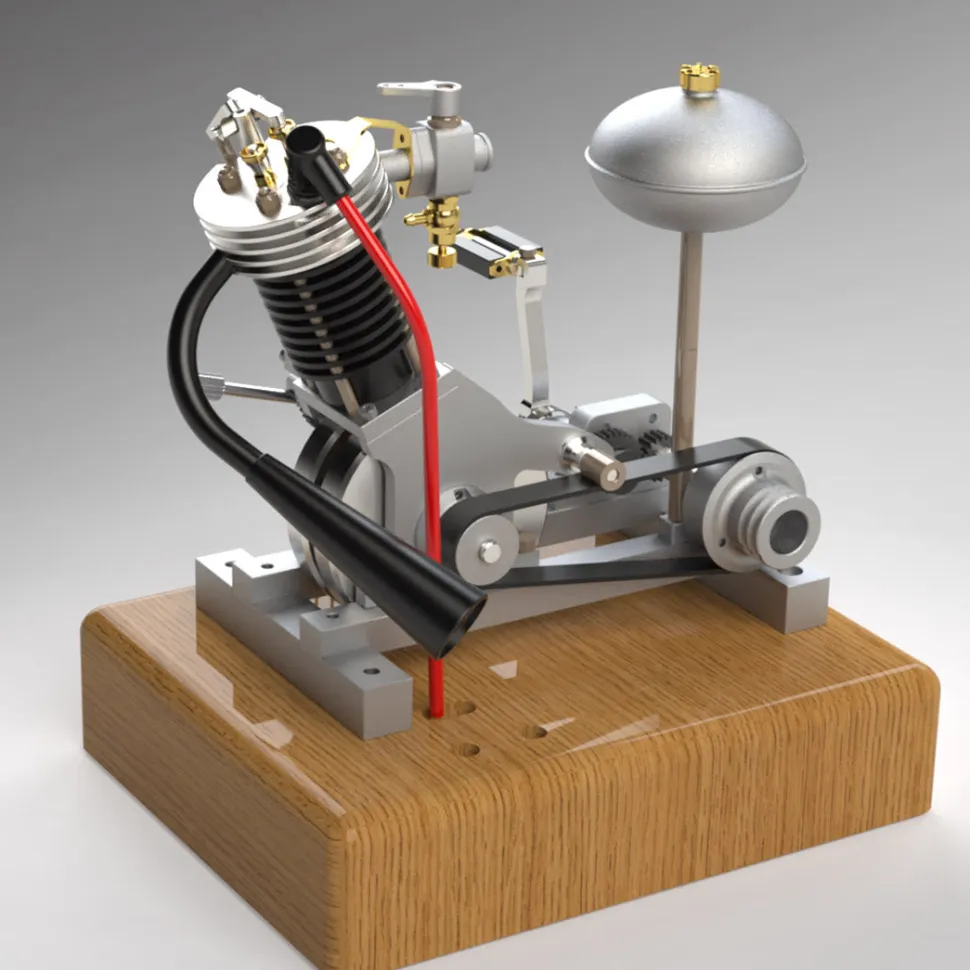 MUSA Hoglet V1 Single-Cylinder 4-Stroke Gasoline Realistic Motorcycle Internal Combustion Engine with Kick Start