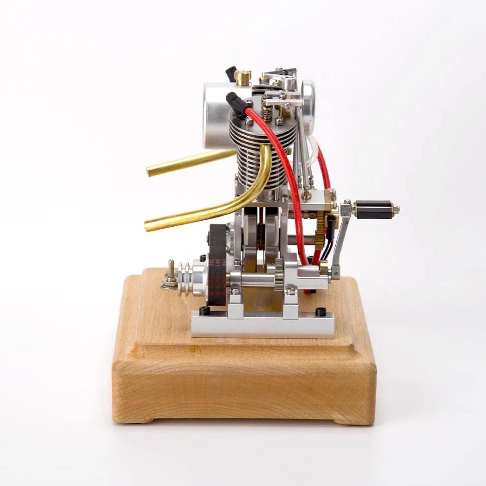 MUSA Hoglet V-twin Engine Mini 4-Stroke V2 Gasoline Engine Internal Combustion Model Realistic RTR Version Motorcycle Kickstart