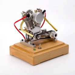 MUSA Hoglet V-twin Engine Mini 4-Stroke V2 Gasoline Engine Internal Combustion Model Realistic RTR Version Motorcycle Kickstart