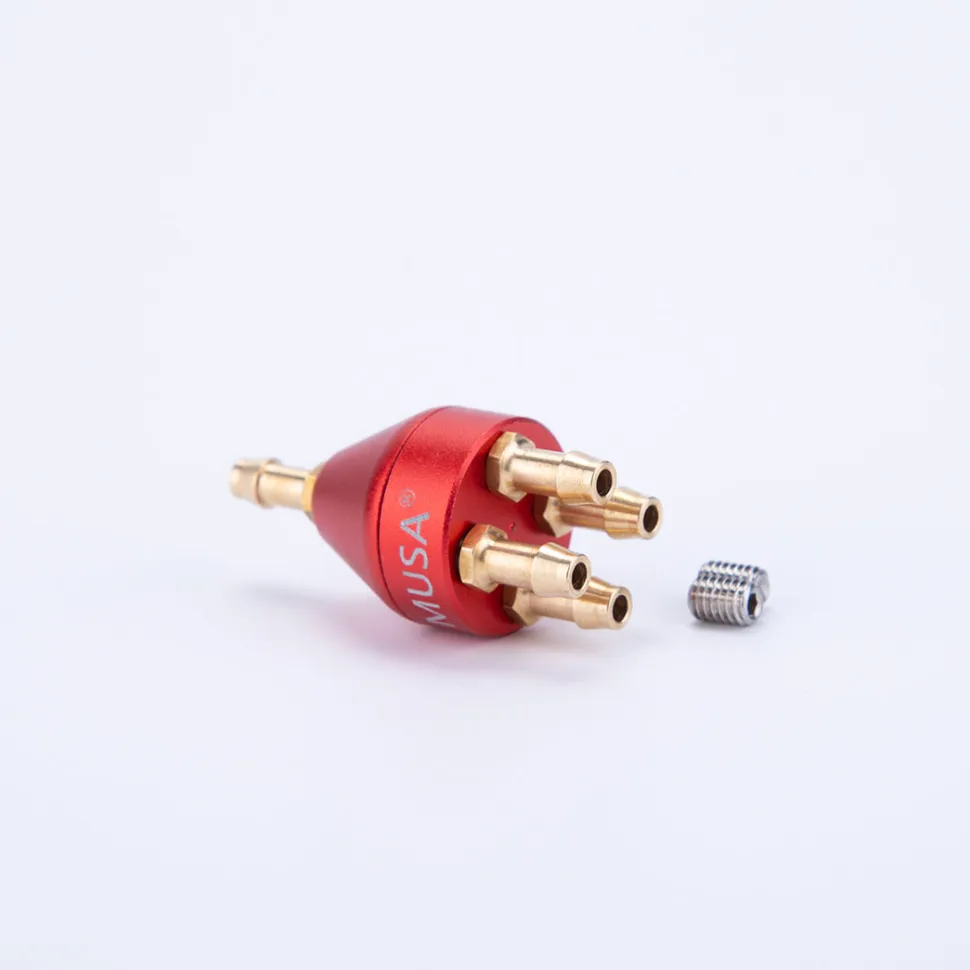MUSA Metal One and Four Oil Passer Oil Diverter Connector with Strainer