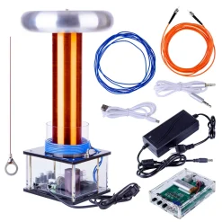Musical Tesla Coil Singing Plasma Arc Speaker Thoramin Wireless Transmission Experiment Desktop Toy Model