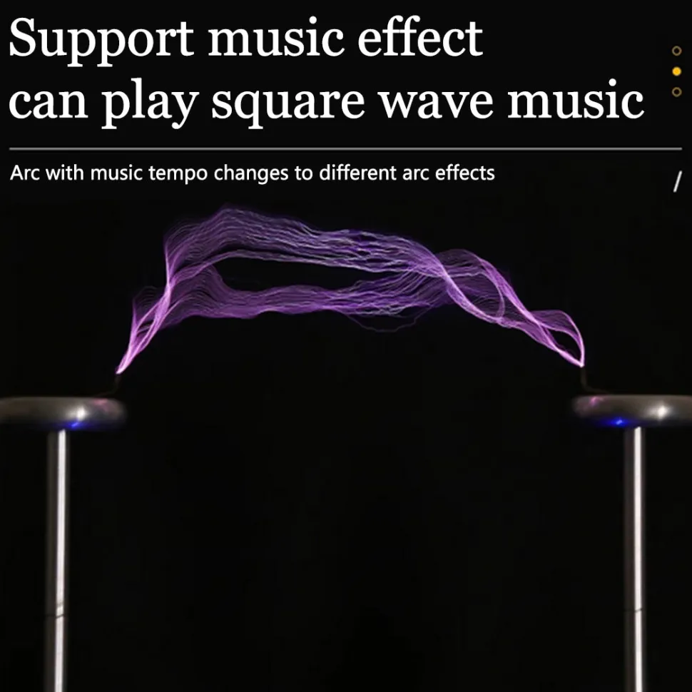 Music Tesla Coil Ambipolarity SSTC Singing Plasma Loudspeaker Artificial Lightning Magnetic Storm Coil Experiment Model