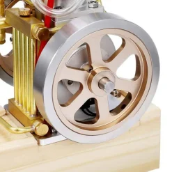 M91 Vertical Hit and Miss Engine Metal IC Engine with Hand Start Device Gift Collection - Enginediy