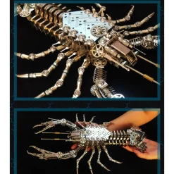 Needle Nose Plier 3D Metal Mechanical Lobster Model Kit