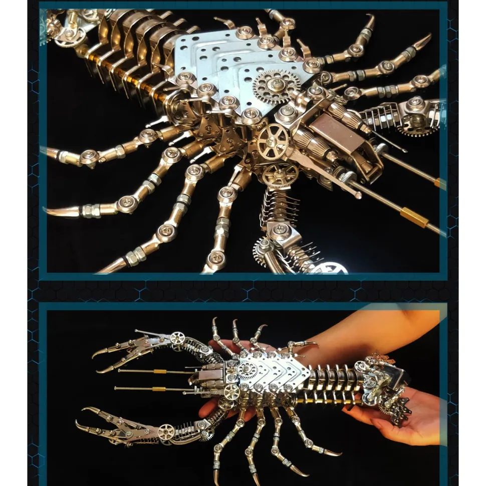 Needle Nose Plier 3D Metal Mechanical Lobster Model Kit