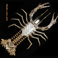 Needle Nose Plier 3D Metal Mechanical Lobster Model Kit