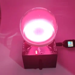 Neon Gas Glow Ring Reactor Plasma Sphere – Interactive Science Desk Toy