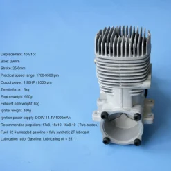 NGH GT17-Pro 17cc Single-Cylinder Two-Stroke Air-Cooled Gasoline Engine Model for Fixed-Wing RC Airplanes