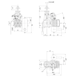 NGH GT17-Pro 17cc Single-Cylinder Two-Stroke Air-Cooled Gasoline Engine Model for Fixed-Wing RC Airplanes