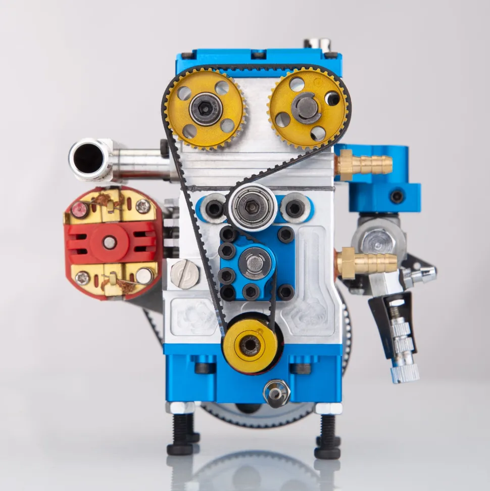 NR-200 8.6cc Inline 2-cylinder 4-stroke Water-cooled Electric Start Nitro Engine Model for 1:8 RC Car