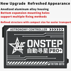 ONSTEP Auto GOTO Upgrade Kit PRO+, 12V DC 5.5×2.1 Input, Comaptible with EO3D/EXOS2 Equitorial Mount