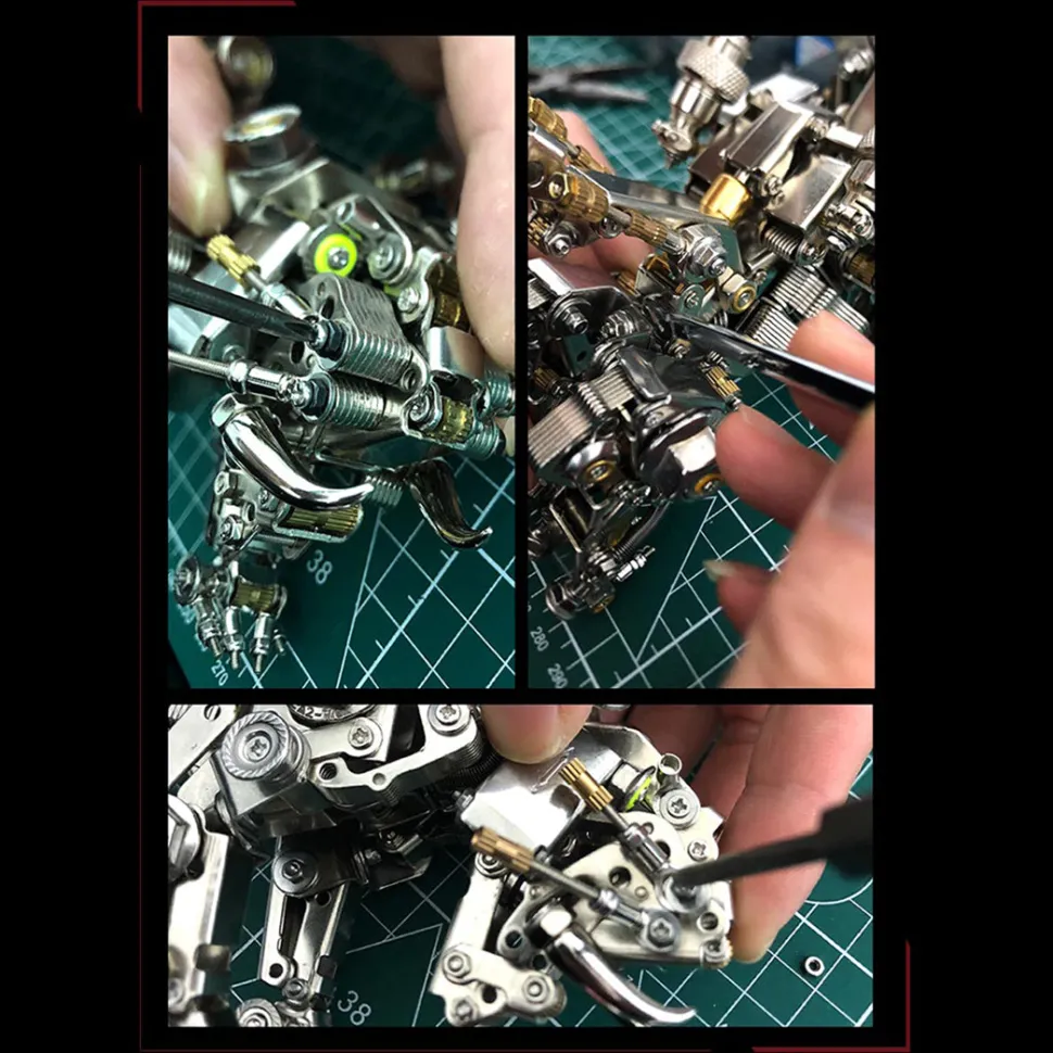 700PCS+ 3D Metal Bengal Tiger Kit Assembly DIY Toy