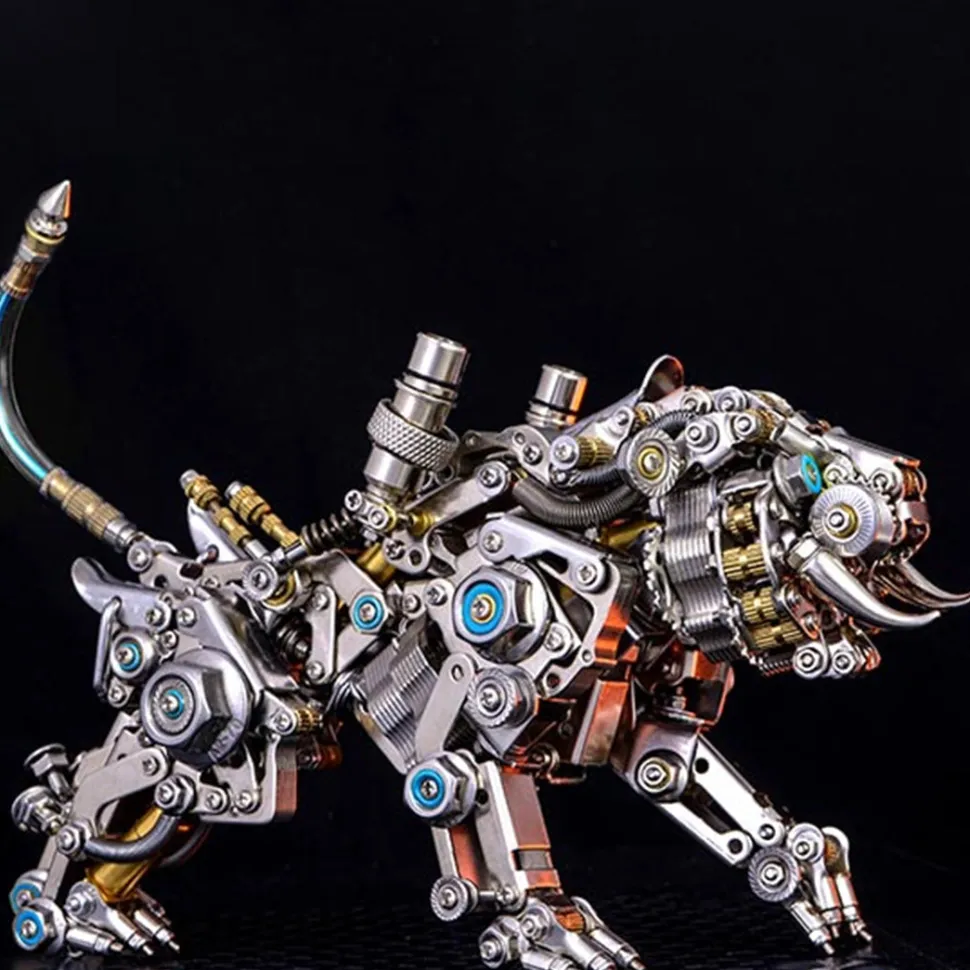 700PCS+ 3D Metal Bengal Tiger Kit Assembly DIY Toy