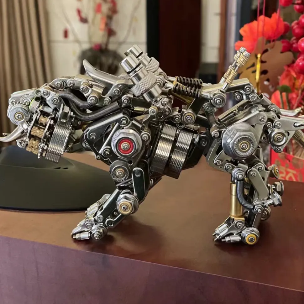 700PCS+ 3D Metal Bengal Tiger Kit Assembly DIY Toy