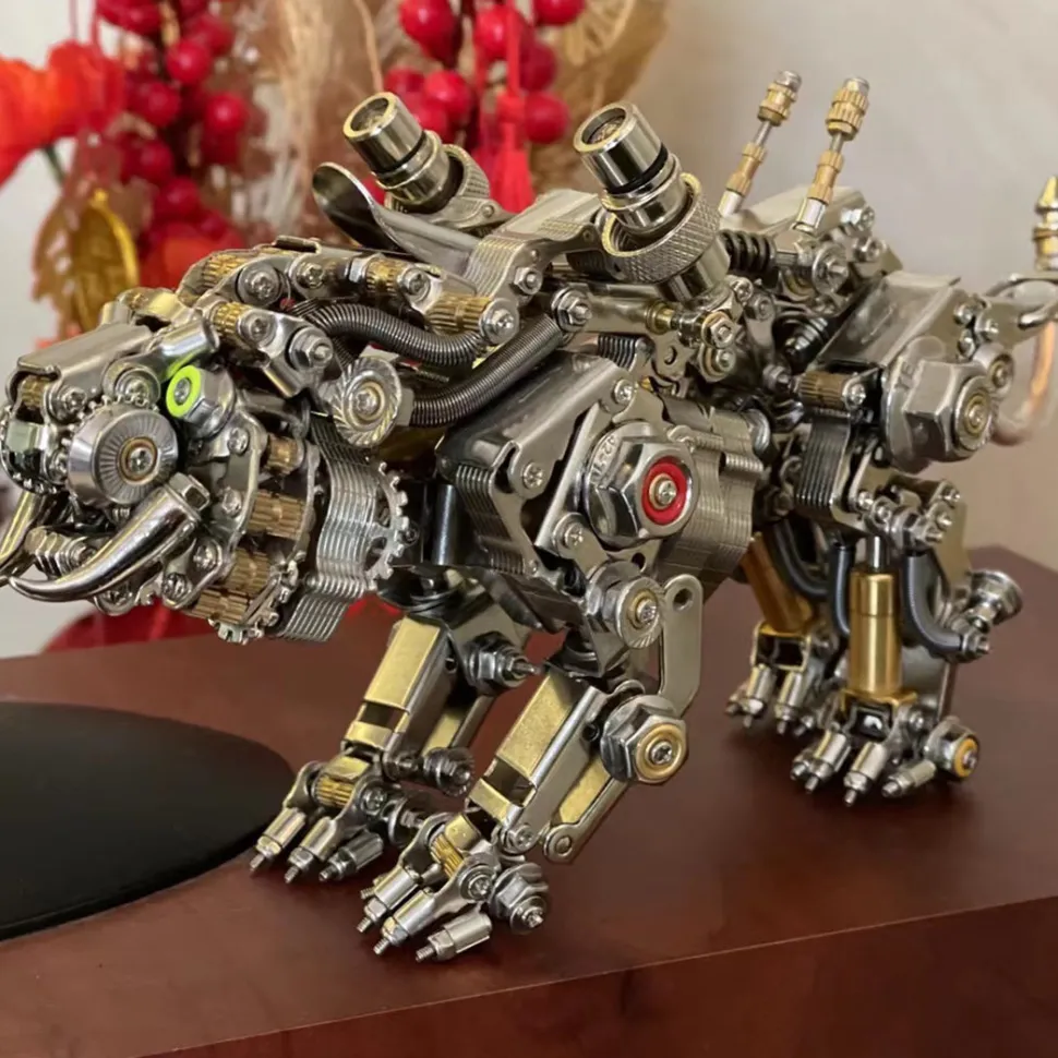 700PCS+ 3D Metal Bengal Tiger Kit Assembly DIY Toy