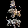 100PCS+ 3D Metal Lovely Tiger Paw Kit Assembly DIY