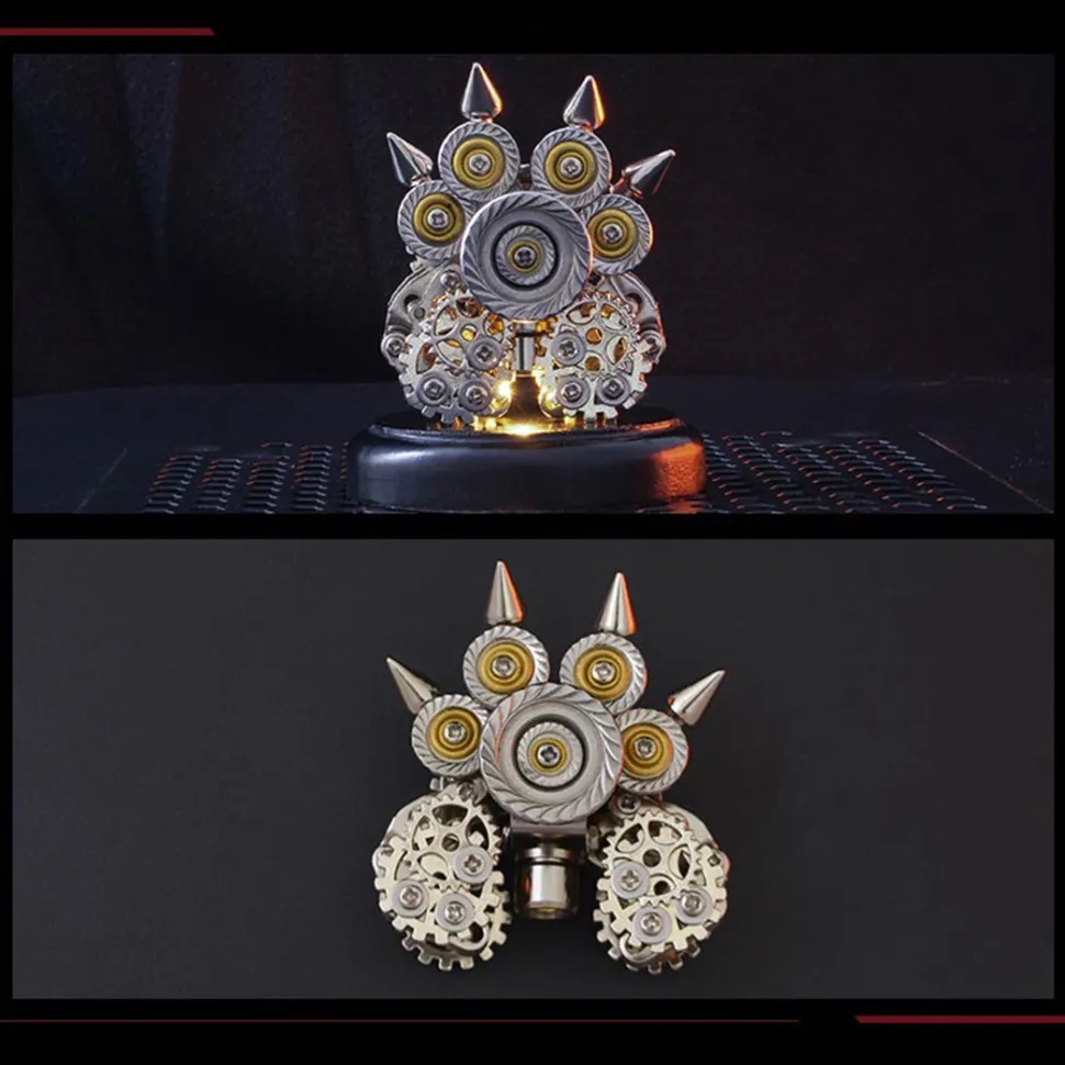 100PCS+ 3D Metal Lovely Tiger Paw Kit Assembly DIY