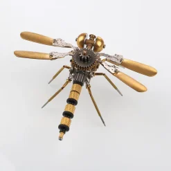 250+Pcs Mechanical Metal Model Kit Assembly Toy - (Spider + Dragonfly + Wasp)