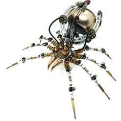 512PCS Metal Steampunk Mechanical Spider Bluetooth Speaker Model Kit